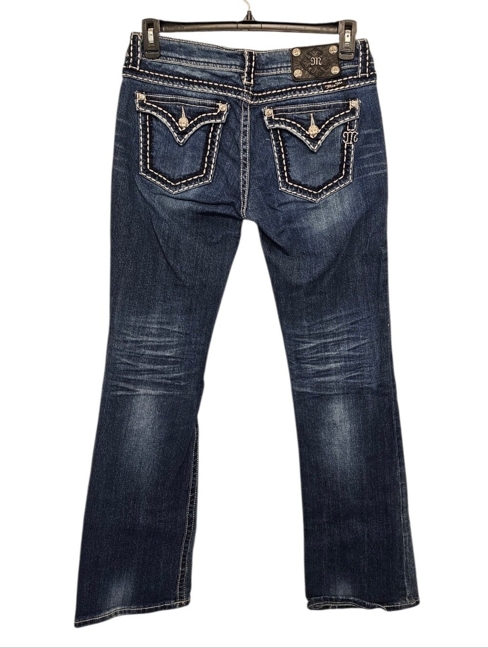 Miss Me Women's Dark Wash Bootcut Jeans - Navy Blue